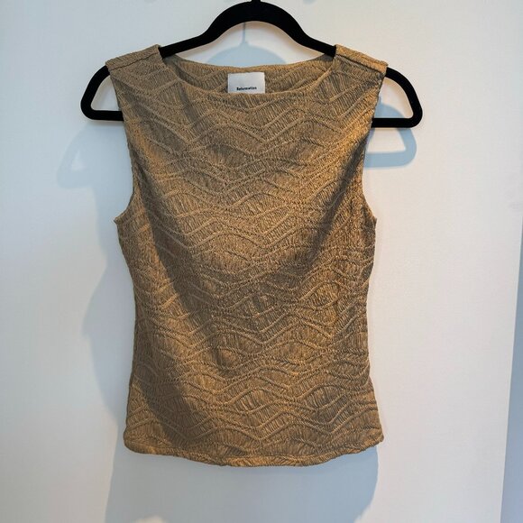 Reformation Dusk Knit Top Natural - Size M - Picture 1 of 7